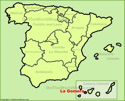 La Gomera Location Map