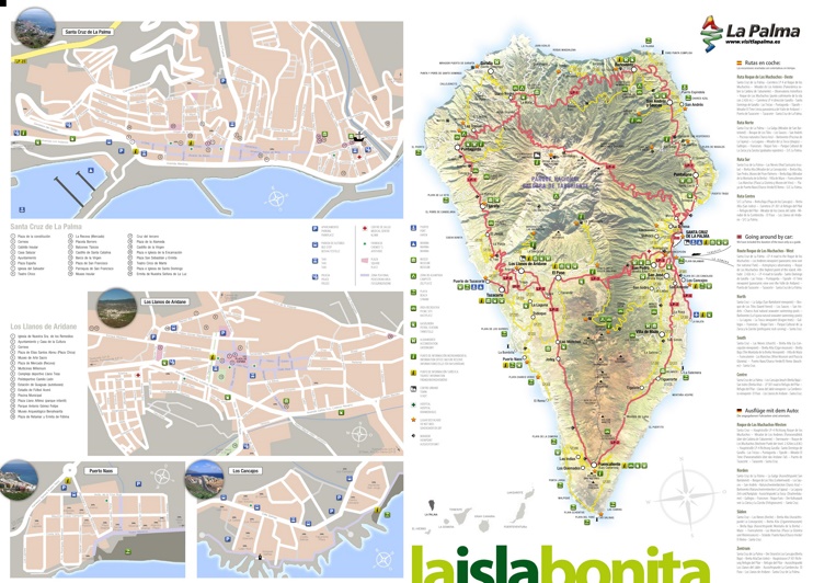 La Palma tourist map