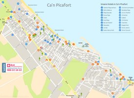 Can Picafort hotel map