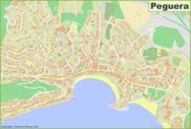 Detailed map of Peguera