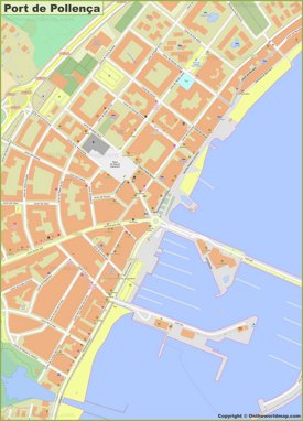Detailed map of Port de Pollença