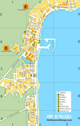 Port de Pollença Tourist Map