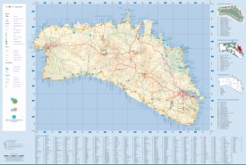 Large detailed map of Minorca