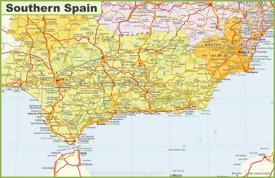 Map of Southern Spain