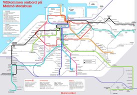 Malmö bus map