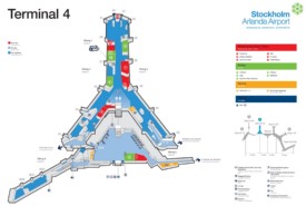 Stockholm airport terminal 4 map