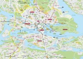 Stockholm transport map