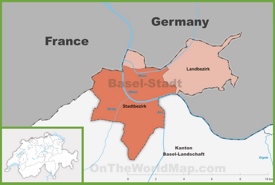 Canton of Basel-Stadt district map