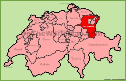 Canton of St. Gallen Location Map