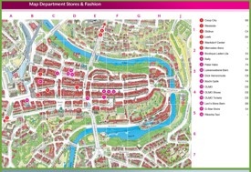 Bern shopping map