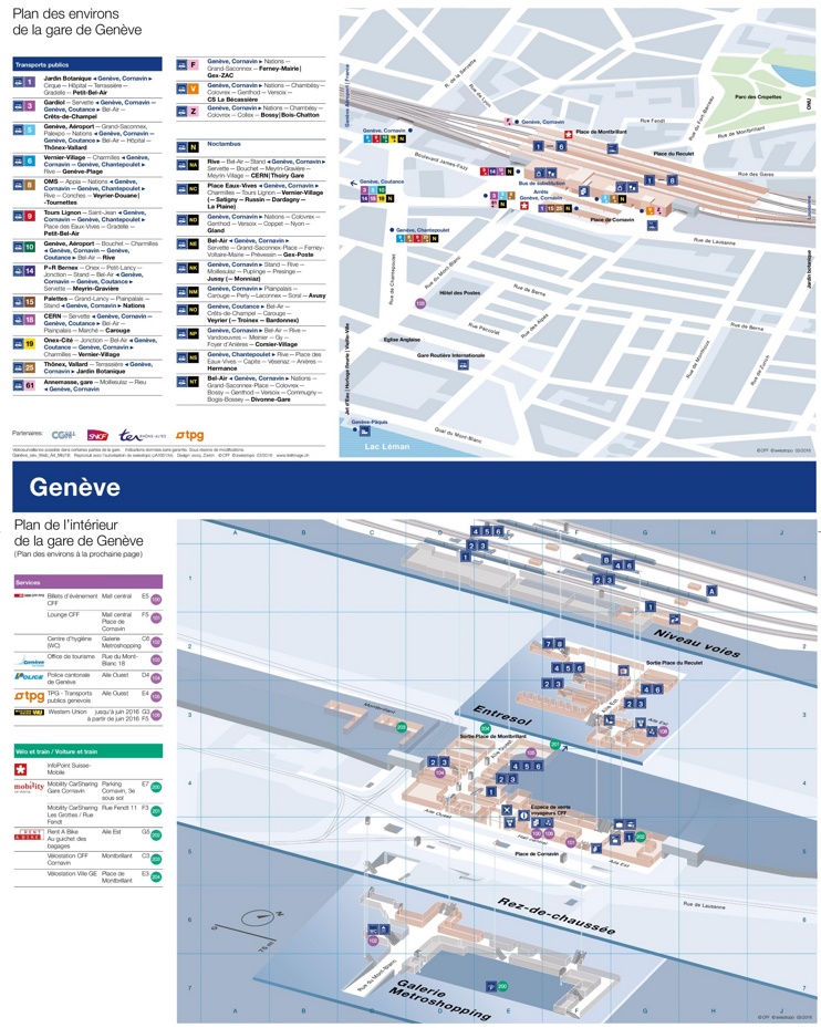 Geneva train station map