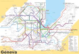 Geneva Tram And Bus Map