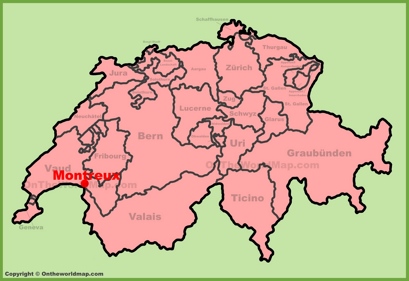 Montreux Location Map