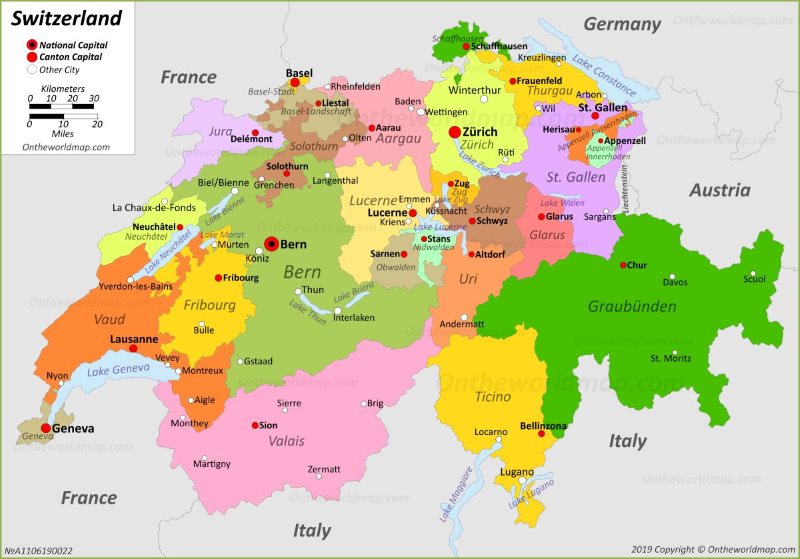 Switzerland Maps Maps Of Switzerland