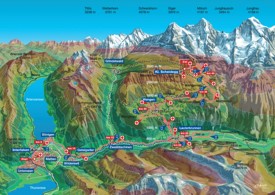 Jungfrau hiking map