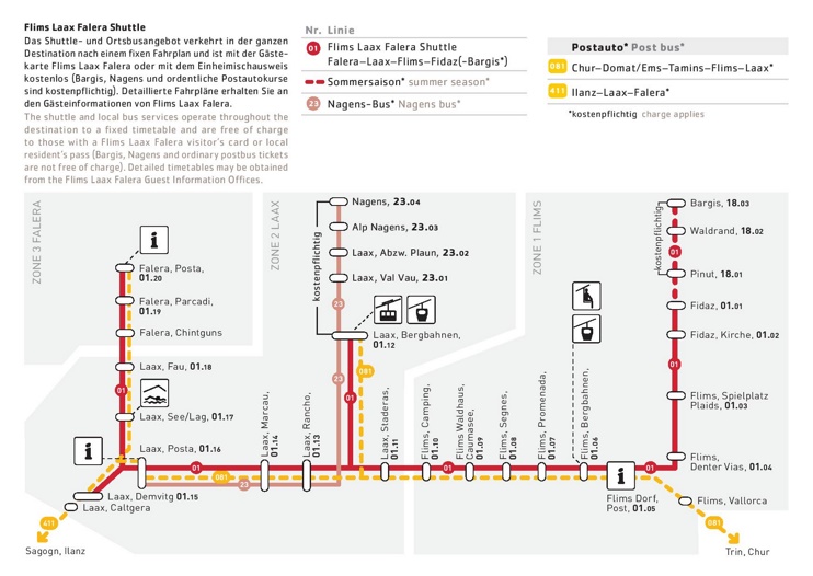 Laax bus map