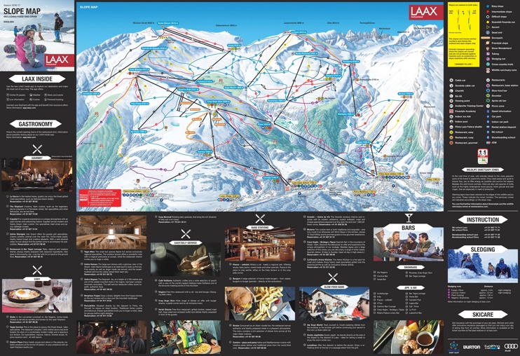 Laax ski map
