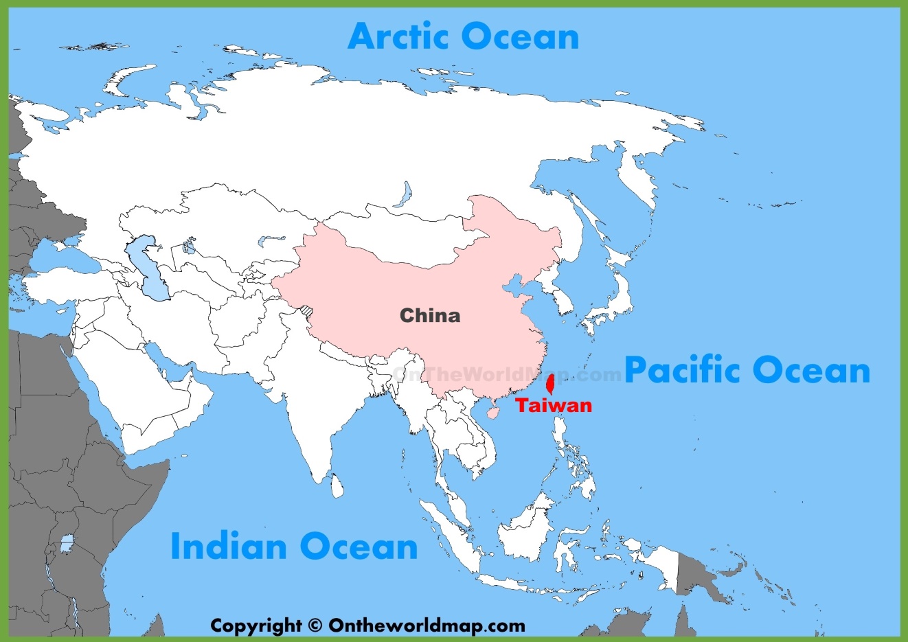 Location Of Taiwan In World Map – The World Map