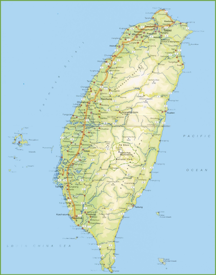 Taiwan road map