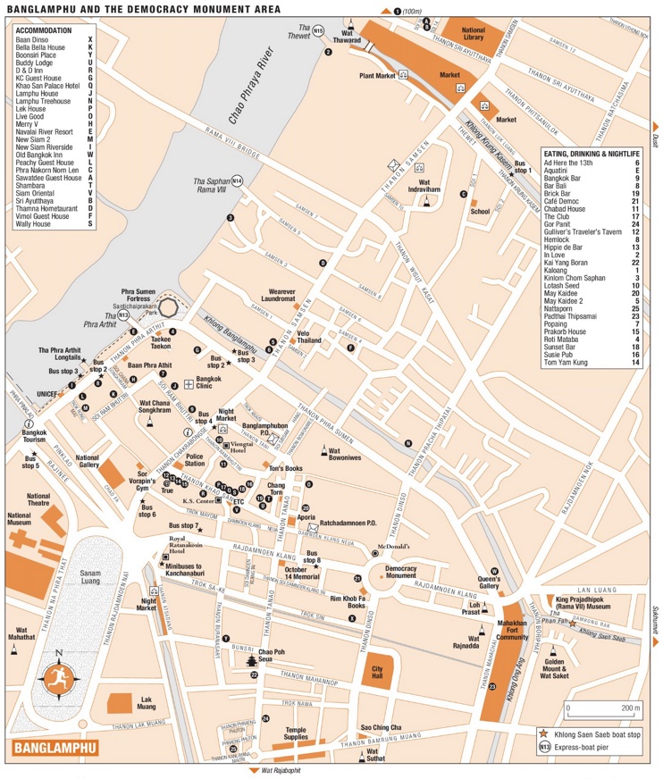 Banglamphu map