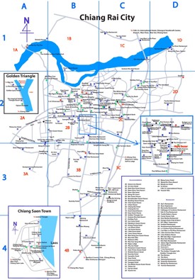 Chiang Rai Tourist Map