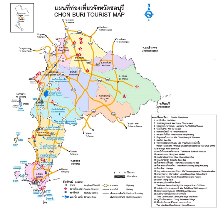Chonburi Province map