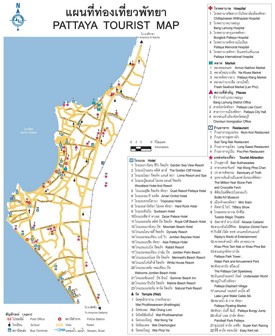 Pattaya Sightseeing Map