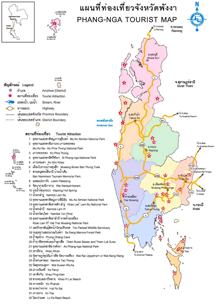 Phang Nga Province map