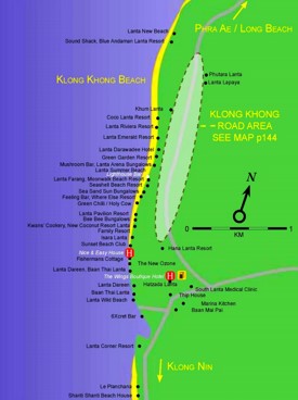 Klong Khong Beach map