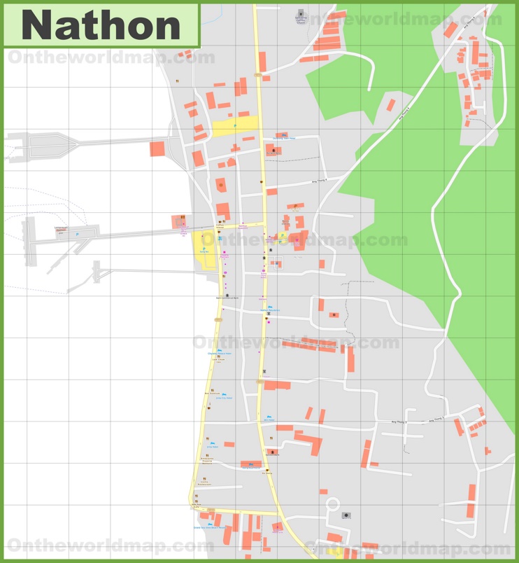 Large detailed map of Nathon