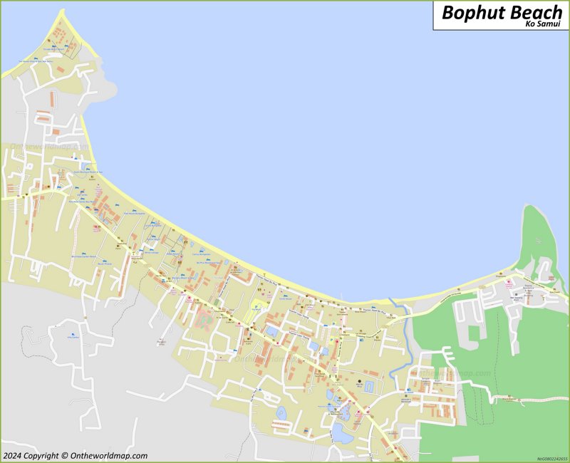 Map of Bophut