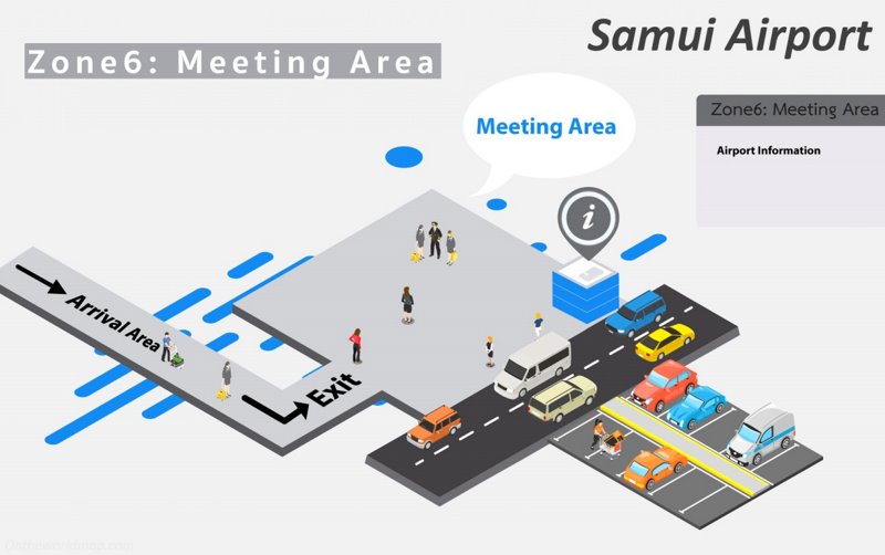Meeting Area Map - Samui Airport