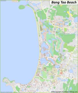 Maps of Bang Tao Beach