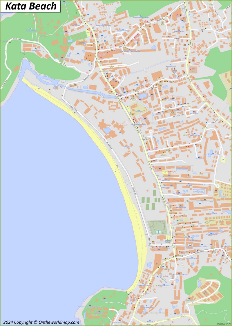 Map of Kata Beach