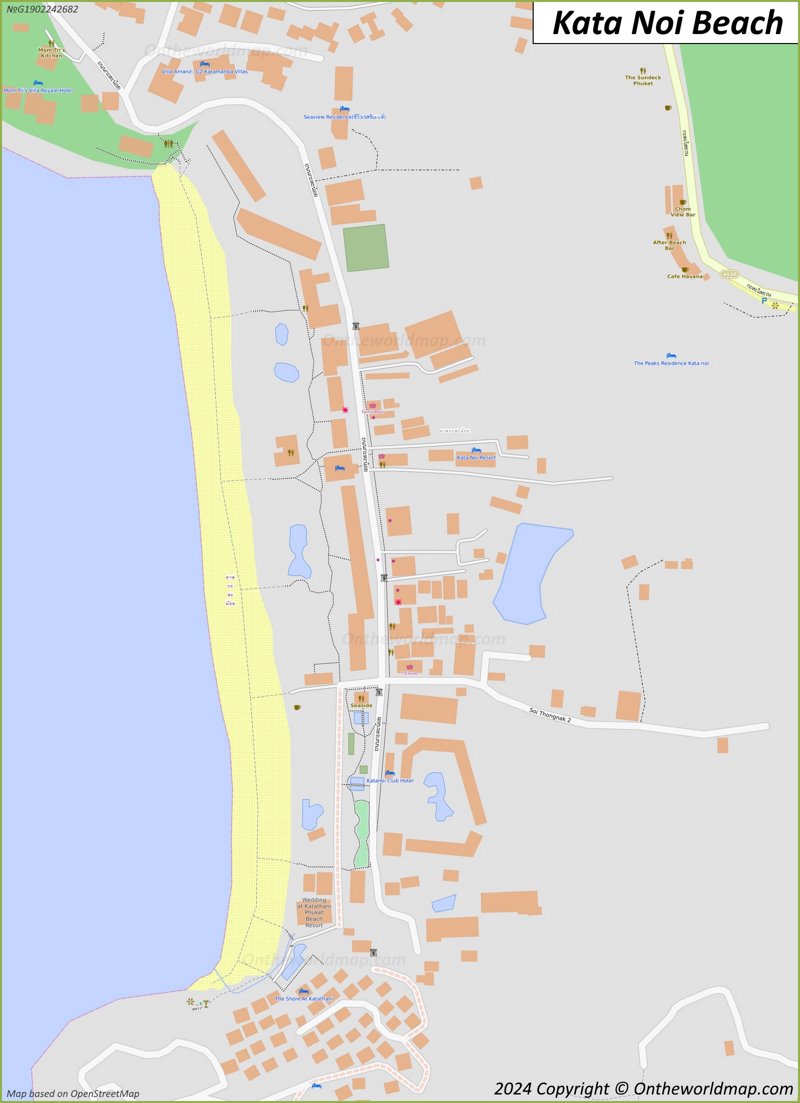 Map of Kata Noi Beach