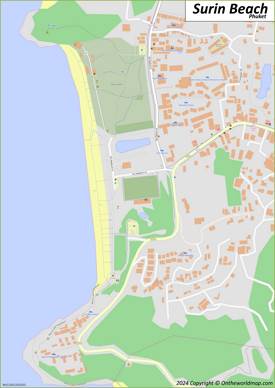 Maps of Surin Beach