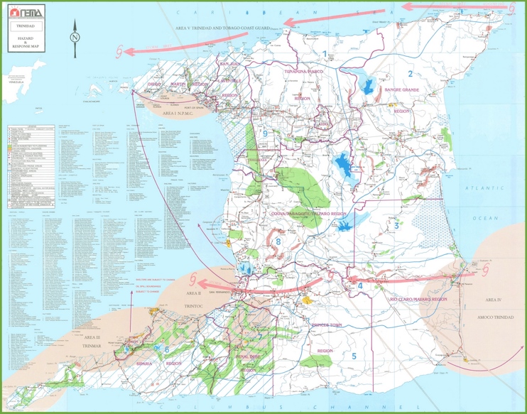 Topographic map of Trinidad