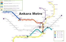 Ankara metro map