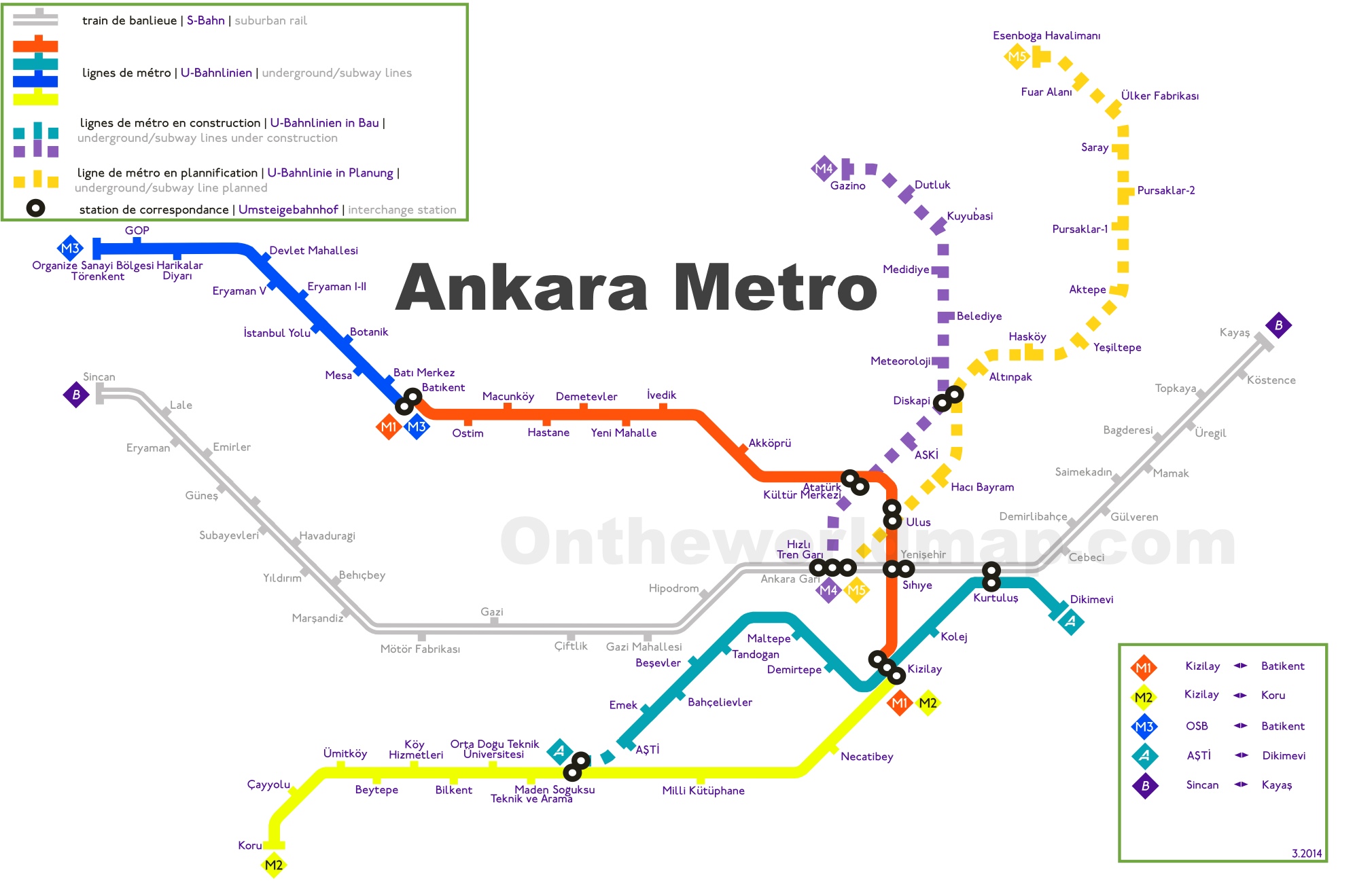 ankara metro map