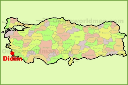 Didim Location Map