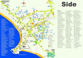 Side hotel map