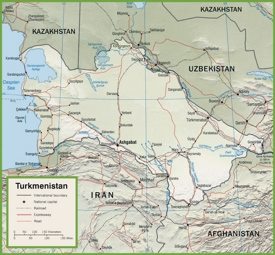 Turkmenistan road map