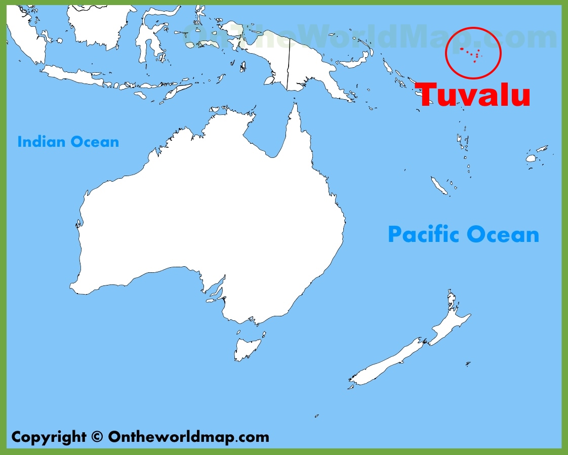 Tuvalu On A Map