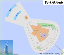 Burj Al Arab Map