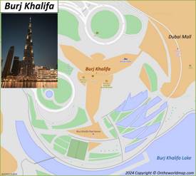 Burj Khalifa Map
