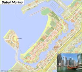 Dubai Marina Map