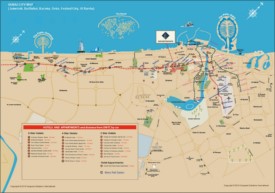 Dubai hotels and appartments map