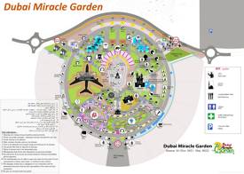 Dubai Miracle Garden Map