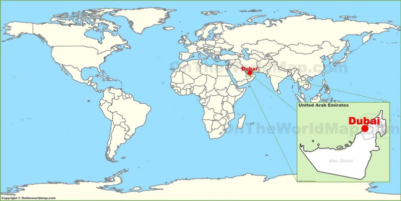 dubai world map