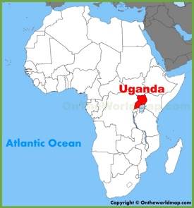 Large detailed map of Uganda
